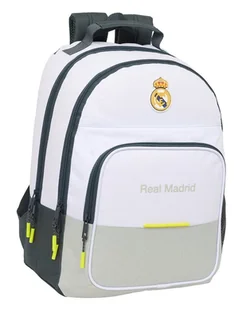 Plecak szkolny tornister dwukomorowy Real Madryt 42 cm oficjalna kolekcja klubowa kibica - Plecaki szkolne i tornistry - miniaturka - grafika 1