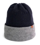 Czapki damskie - Czapka Damska Męska Młodzieżowa Beanie Podwijana Zimowa Dwustronna Ciepła - miniaturka - grafika 1