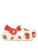Buty dla dziewczynek - Crocs Klapki Toddler Classic Fresh Fruits Clog 211170 Biały - miniaturka - grafika 1