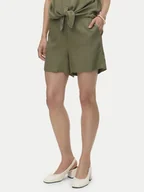 Spodnie sportowe damskie - Vero Moda Szorty materiałowe Thea 10333804 Zielony Loose Fit - miniaturka - grafika 1