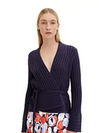Swetry damskie - TOM TAILOR Damski kardigan kardigan 1035293, 11331 - Atlantic Ocean Blue, L - miniaturka - grafika 1