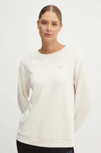 EA7 Emporio Armani bluza damska kolor beżowy z aplikacją TJZBZ.6DTM07 - Bluzy damskie - miniaturka - grafika 1