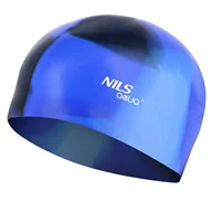 Pływanie - AQUA NILS Czepek NILS MS82 Czarno-niebieski - miniaturka - grafika 1
