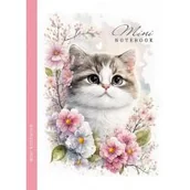 Szkolne artykuły papiernicze - Notatnik 128x165/64K kratka kotek FRESH - miniaturka - grafika 1