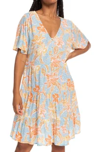 Sukienka damska Roxy Sunny Summer krótki rękaw w kwiaty-XS - Sukienki - miniaturka - grafika 1