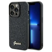 Etui i futerały do telefonów - Guess GUHCP13LPMSDGSK iPhone 13 Pro / 13 6.1" czarny/black hardcase Disco Metal Script - miniaturka - grafika 1