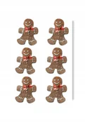 Scrapbooking - Naklejki Świąteczne Na Ciastka Piernikowy Ludzik - miniaturka - grafika 1