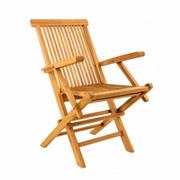 Fotele i krzesła ogrodowe - TAMAN RUSSET FSC® - rozkładany fotel ogrodowy z drewna tekowego - miniaturka - grafika 1