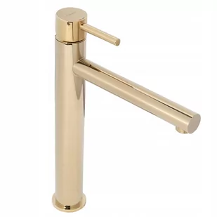 Bateria Umywalkowa Nablatowa Astral Gold Wysoka - Baterie umywalkowe - miniaturka - grafika 1