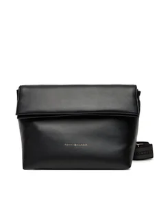 Tommy Hilfiger Torebka Th Logotape AW0AW17692 Czarny - Torebki damskie - miniaturka - grafika 1