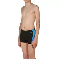 Kąpielówki dla chłopców - Arena Ren chłopięce spodenki kąpielowe (szybkoschnące, ochrona przed promieniowaniem UV UPF 50+, odporne na działanie chloru/słonej wody) czarny Black-pix Blue-turquoise (508) 152 (XL) - miniaturka - grafika 1