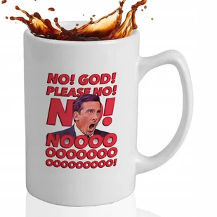 Kubek DUŻY BIAŁY Prezent Urodziny NO!GOD! PLEASE NO! The Office Wzory - Kubki Kubek DUŻY BIAŁY Prezent Urodziny NO!GOD! PLEASE NO! The Office Wzory - Kubki - miniaturka - grafika 1