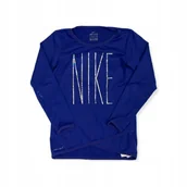 Bluzki damskie - Koszulka bluzka dziewczęca rękaw NIKE 4 lat, 96 cm - Nike - miniaturka - grafika 1