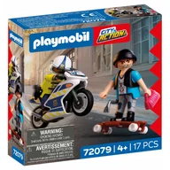 Klocki - Playmobil City Action Policyjny pościg motocyklowy 72079 - miniaturka - grafika 1