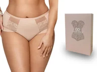 Majtki damskie - Gorsenia pełne majtki figi K442 Luisse, beżowe 3XL - miniaturka - grafika 1