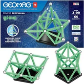 Klocki - Geomag Glow Klocki Magnetyczne Konstrukcyjne Świecące 60 Elementów - miniaturka - grafika 1