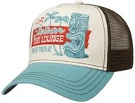 Czapki i chusty sportowe męskie - Czapka Trucker Tiki Lounge by Stetson, brązowy, One Size Small - miniaturka - grafika 1