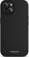 Etui i futerały do telefonów - Vonmählen Eco Silicone Case - Ochronne etui silikonowe, kompatybilne z MagSafe, dla iPhone 15, Czarne etui na telefon komórkowy - miniaturka - grafika 1