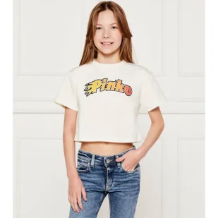 Pinko UP T-shirt Cropped Fit - Koszulki męskie - miniaturka - grafika 1