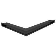 Kratki wentylacyjne - Parkanex KRATKI KRATKI wentylacyjna AIR | kominkowa narożna prawa 547 x 766 x 60 mm | Czarny | wywiewna do wentylacji kominowej | Wlot powietrza pod kątem 45 stopni LUFT/NP/60/45S/C - miniaturka - grafika 1