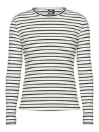 Koszulki i topy damskie - Pieces Koszulka "Ruka" w kolorze czarno-białym - miniaturka - grafika 1