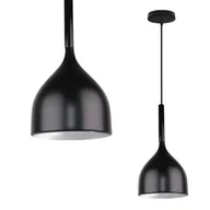 Lampy sufitowe - Lampa wisząca zwis żyrandol lampa na sufit czarna LED E27 - miniaturka - grafika 1