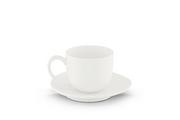 Filiżanki - Filiżanka do espresso ze spodkiem RESEDA biały, 6,5x5, porcelana - miniaturka - grafika 1