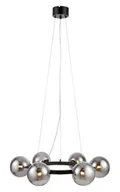 Lampy sufitowe - Markslojd lampa wisząca Circle 6L 6xG9 czarna/dymiona 108051 - miniaturka - grafika 1