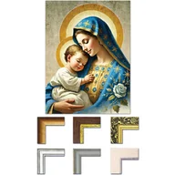 Ikony i obrazy sakralne - Obraz Matka Boża i Dzieciątko Jezus - miniaturka - grafika 1