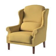 Fotele - Dekoria pl pl Fotel Unique zgaszony żółty 85 × 107 cm Cotton Panama 185-702-41 - miniaturka - grafika 1