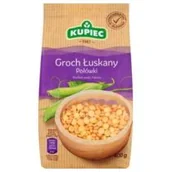 Kasza - Kupiec Groch łuskany połówki 400 g - miniaturka - grafika 1