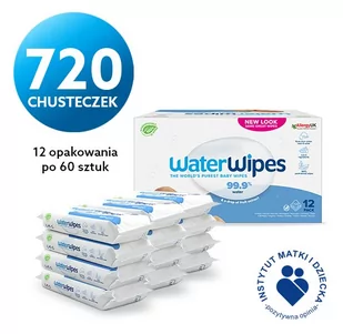 WaterWipes, Chusteczki nawilżane dla dzieci Bio, 720 sztuk - Chusteczki nawilżane - miniaturka - grafika 1