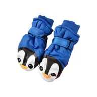Rękawiczki rowerowe - Niebieskie Pingwin Rękawiczki dziecięce - miniaturka - grafika 1