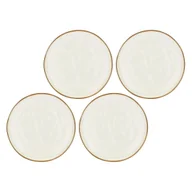 Talerze - ROSE&TULIPANI CONCERTO AVORIO Zestaw 4 talerzy do sałatek 20 cm - miniaturka - grafika 1