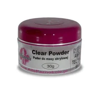 Żele do paznokci - Puder Do Masy Akrylowej Proszek Clear 30gr - miniaturka - grafika 1