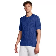 Koszulki sportowe męskie - Męska koszulka treningowa Under Armour UA Tech Vent Geode SS - niebieska - UNDER ARMOUR - miniaturka - grafika 1