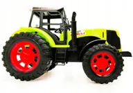 Samochody i pojazdy dla dzieci - DUŻY TRAKTOR Z NAPĘDEM ZIELONY 17cm FARMA - miniaturka - grafika 1