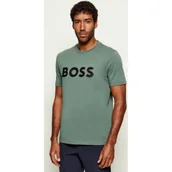 Koszulki męskie - BOSS GREEN T-shirt Iconic Zone | Regular Fit - miniaturka - grafika 1