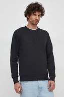 Bluzy męskie - Gant bluza bawełniana męska kolor czarny z aplikacją - miniaturka - grafika 1