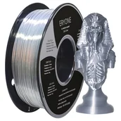 Filamenty i akcesoria do drukarek 3D - ERYONE Silk PLA Filament for 3D Printer 1 75mm Tolerance 0 03mm 1kg  2 2LBS /Spool - Silver - miniaturka - grafika 1