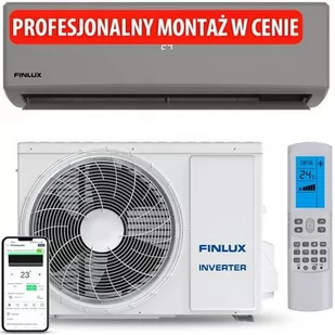 Klimatyzator Split, Pompa ciepła powietrze - powietrze FINLUX FN-AC1S12GR z usługą montażu - Klimatyzatory - miniaturka - grafika 1