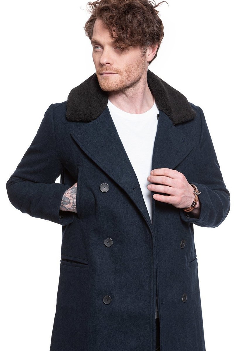 Męski Płaszcz Lee Peacoat Sky Captain L86Rlbhy-S