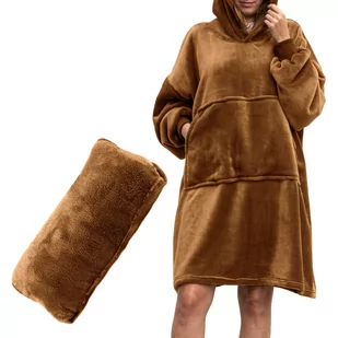 Bluzair Koco Bluza Oversize z Kapturem Toffee 4w1 - Księgarnia OUTLET - miniaturka - grafika 1