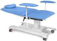 Meble i wyposażenie gabinetów medycznych - JFZ.1k fotel diagnostyczno-zabiegowy 2-częściowy na kołach - miniaturka - grafika 1