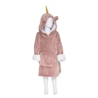 Szlafroki dla dzieci - Atmosphera For Kids Poncho z kapturem dla dzieci, motywy zwierzęce - miniaturka - grafika 1