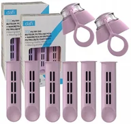 Wkłady filtrujące - 6x wkład filtrujący filtr + 2x nakrętka do butelki Dafi Soft Jagodowy - miniaturka - grafika 1