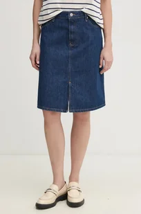 Tommy Hilfiger spódnica jeansowa kolor granatowy mini prosta WW0WW44390 - Spódnice - miniaturka - grafika 1