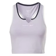 Biustonosze - Reebok Damski biustonosz sportowy, fioletowy Oasis, L - miniaturka - grafika 1