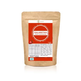 Truskawkowa galaretka bez cukru 350g – FIT - KETO - Galaretki - miniaturka - grafika 1