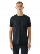 Koszulki męskie - Męska koszulka treningowa 4F FTSM1343 20S czarny XXL - miniaturka - grafika 1